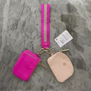 Brand new with tags Lululemon dual pouch keychain